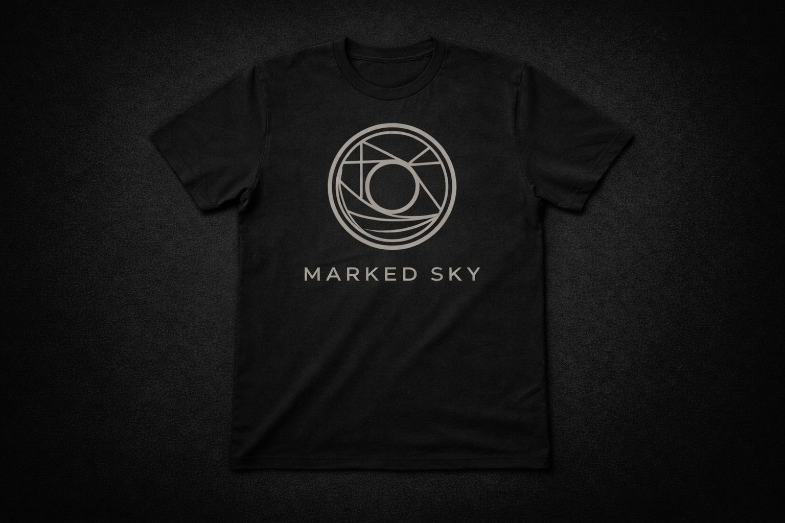 Black Marked Sky logo T-shirt concept